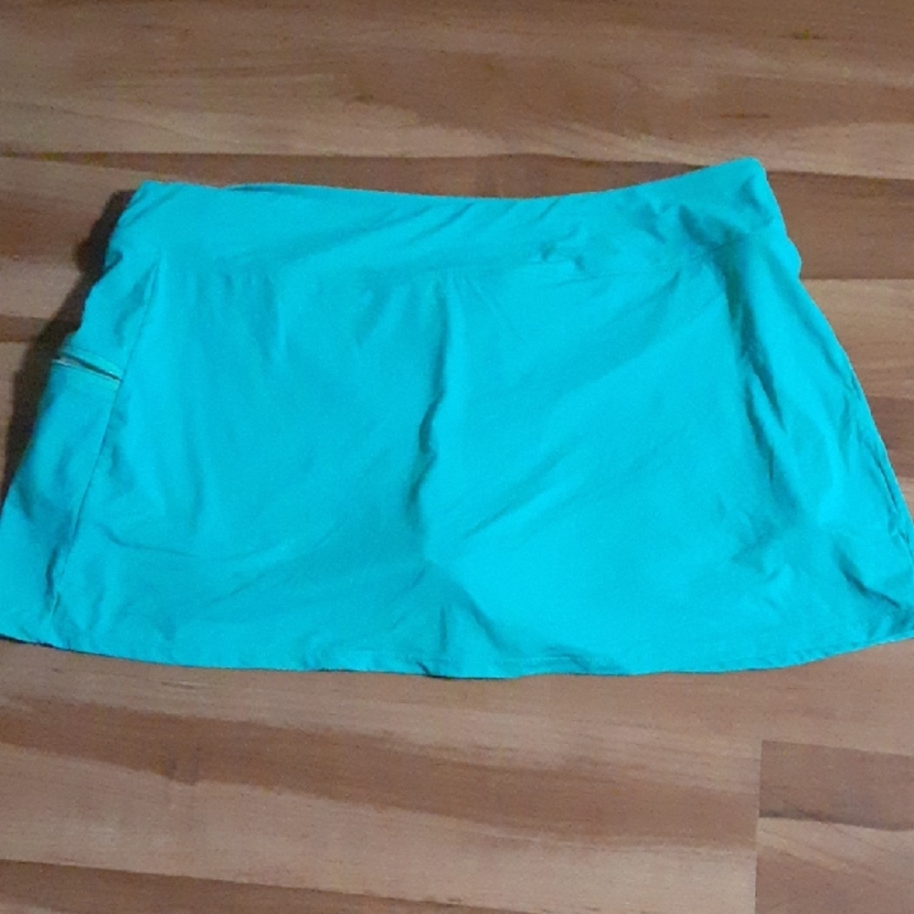 Beach House Turquoise Skort Skirt